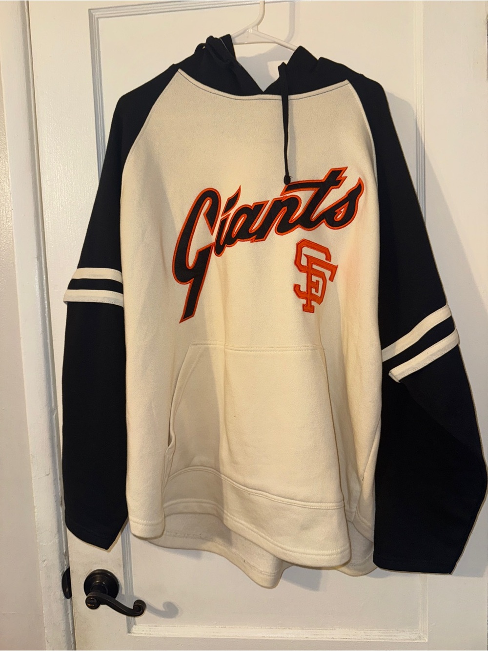 Cooperstown San Francisco Giants Cream & Black Hoodie xxl